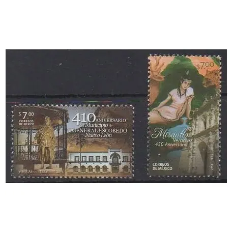Mexique - 2014 - No 2816 et 2819 - Sites Bon Marché