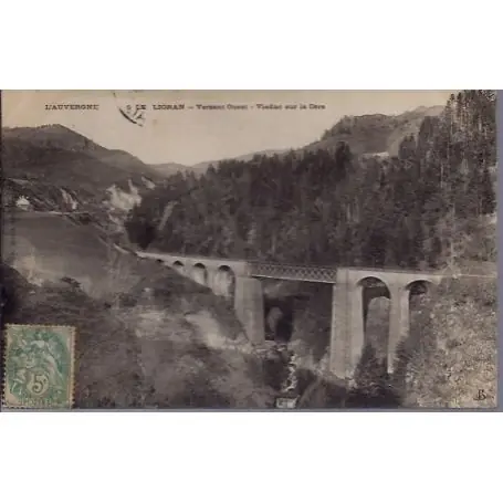 Top Vente Carte postale 15 - Le lioran - Versant Ouest - Viaduc sur la Cere - Voyage - Dos divise...