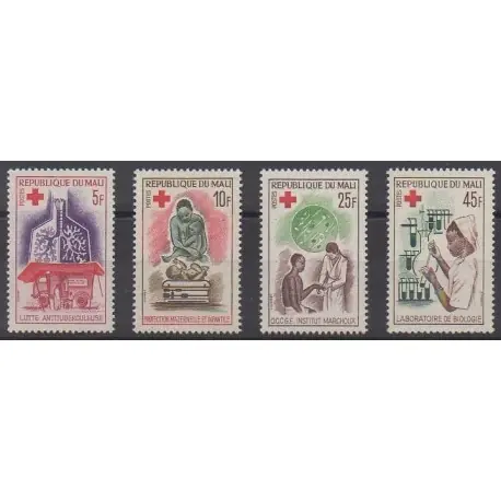 Mali - 1965 - No 79/82 - Santé ou Croix-Rouge Soldes