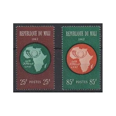 Mali - 1962 - No 37/38 - Service postal Expédié Aujourd’hui