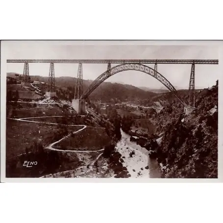 Commander Maintenant Carte postale 15 - Pres de St-Flour - Viaduc de garabit - Voyage - Dos divise...