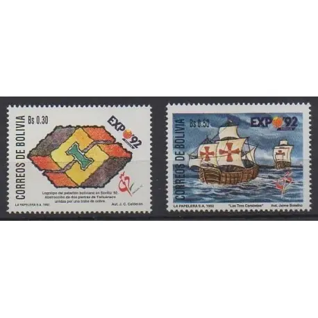 Bolivie - 1992 - No 789/790 - Exposition Acheter En Ligne