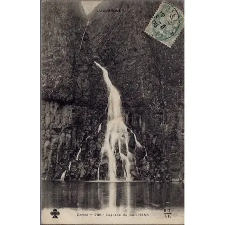 Carte postale 15 - Sailhans - Cascade du Sailhans - Voyage - Dos divise... Commander Vite