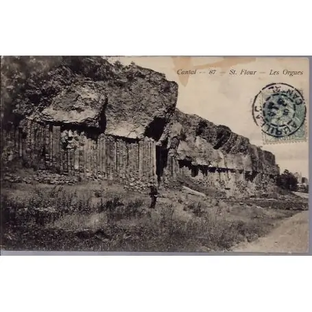 Carte postale 15 - St Flour - Les Orgues - Voyage - Dos divise... Seulement Aujourd’hui