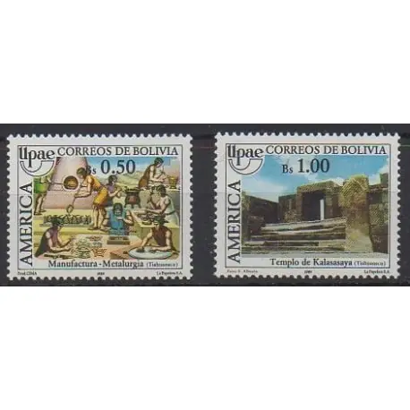Bolivie - 1989 - No 735/736 - Service postal Tendance