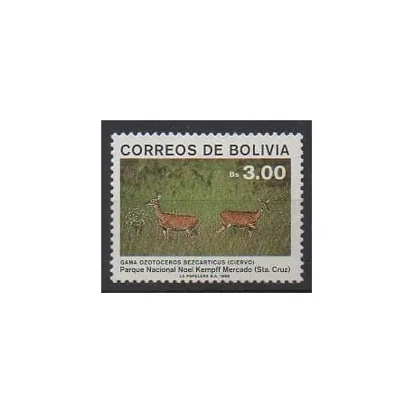 Bolivie - 1989 - No 734 - Parcs et jardins - Mammifères Dernier Modèle