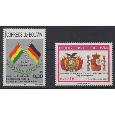 Bolivie - 1987 - No 681/682 - Histoire Meilleure Vente