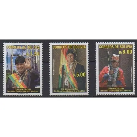 Bolivie - 2006 - No 1211/1213 - Célébrités Nouveauté