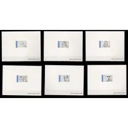 Artisanat Timbre de collection France - 2681 à 2686 Epreuve de Luxe