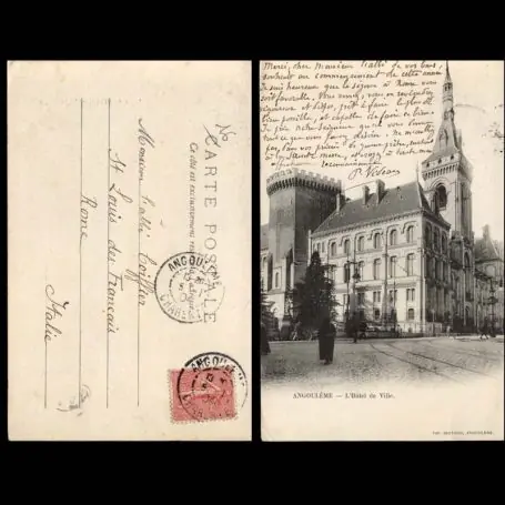 Carte postale 16 - angouleme - L'Hotel de ville Satisfait Ou Remboursé