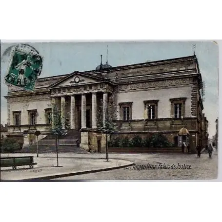 Carte postale 16 - Angouleme - Palais de justice - Voyage - Dos divise... Nouveauté
