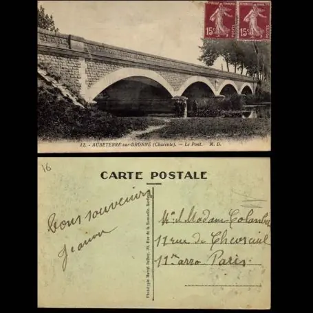 Prix Cassé Carte postale 16 - Aubeterre sur Dronne - Le Pont