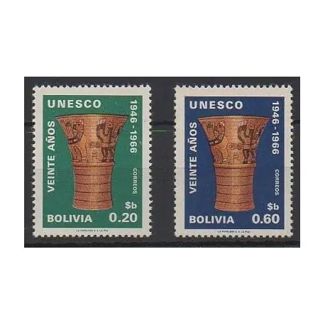 Bolivie - 1968 - No 468/469 - Art Fait Main