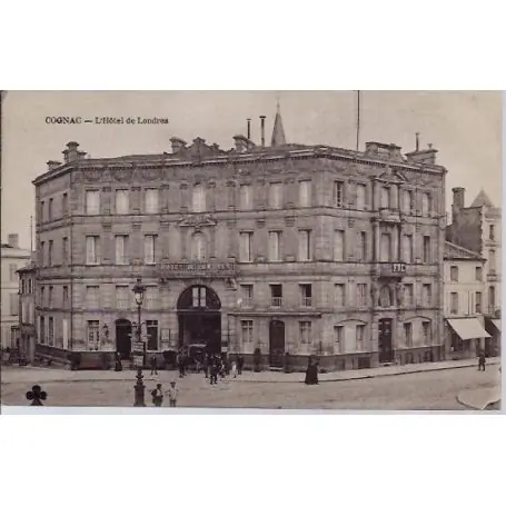 Soldes Carte postale 16 - Cognac - l' Hotel de Londres- Voyage - Dos divise...