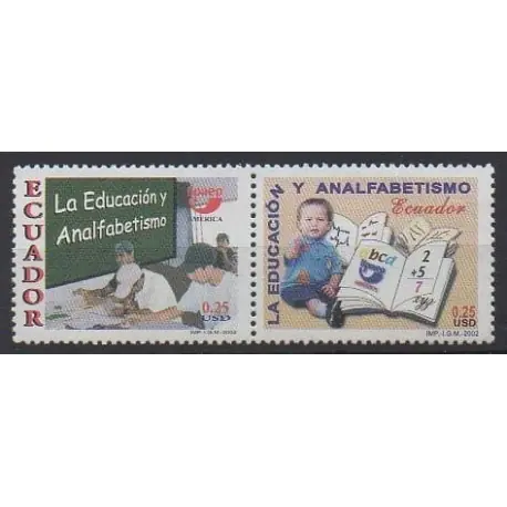 Prix Réduit Équateur - 2002 - No 1694/1695