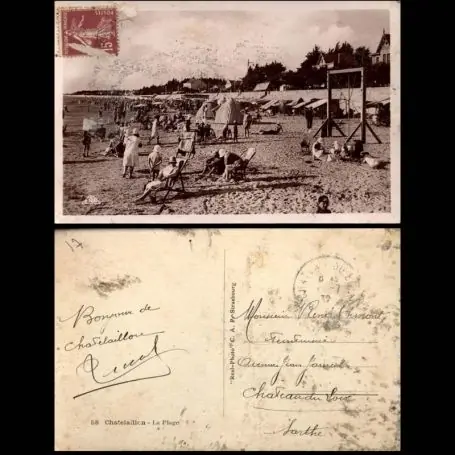 Commander Maintenant Carte postale 17 - Chatelaillon - La plage - Animee