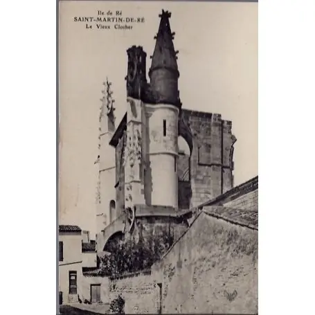 Carte postale 17 - Ile de Re - Saint-Martin-de-Re - le vieux clocher - Non voyage - Dos di... Satisfait Ou Remboursé
