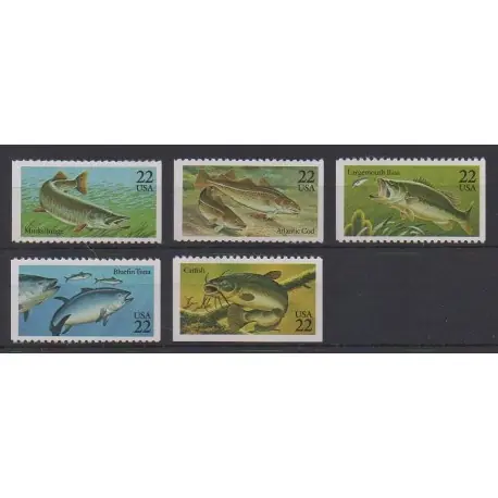 Affaire À Saisir États-Unis - 1986 - No 1622/1626 - Vie marine