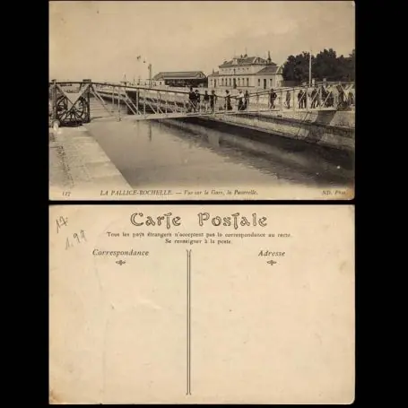 Top Qualité Carte postale 17 - La Pallice-Rochelle - Vue sur la gare - La passerelle - Animee
