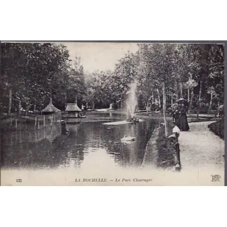 Premium Carte postale 17 - La Rochelle - Le parc Charruyer - Voyage - Dos divise