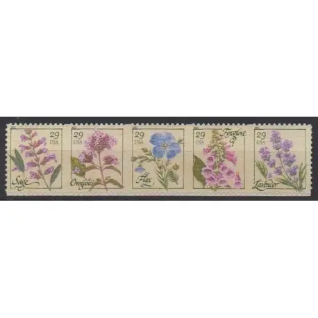 Authentique États-Unis - 2011 - No 4336/4340 - Fleurs