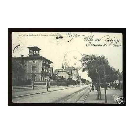 Réduction Carte postale 17 - Royan - Bld St-Georges vers Vallieres