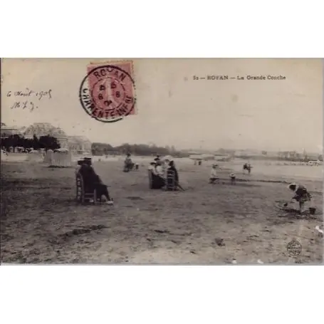 Offre Exclusive Carte postale 17 - Royan - La grande conche - Voyage - Dos divise...