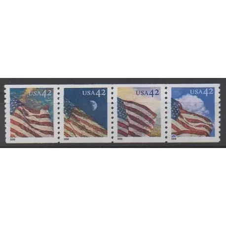 Premium États-Unis - 2008 - No 4020/4023 - Drapeaux