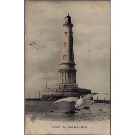 Soldes Carte postale 17 - Royan - Le phare de Cordouan - Non voyage - Dos divise...