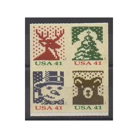 Populaire États-Unis - 2007 - No 4001a/4004a - Noël