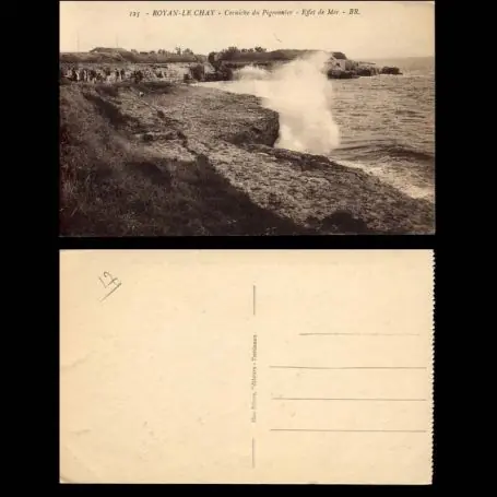 Carte postale 17 - Royant le Chay - Corniche du pigeonnier - Effet de mer Soldes
