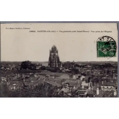 Prix Choc Carte postale 17 - Saintes - Vue generale cote St-Pierre - vue prise de l' hopital - Voyag...