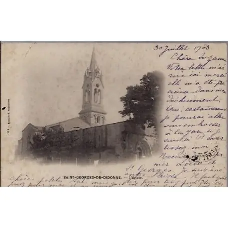 Petit Prix Carte postale 17 - Saint-georges-de-didonne - L' eglise - Voyage - Dos non divise...
