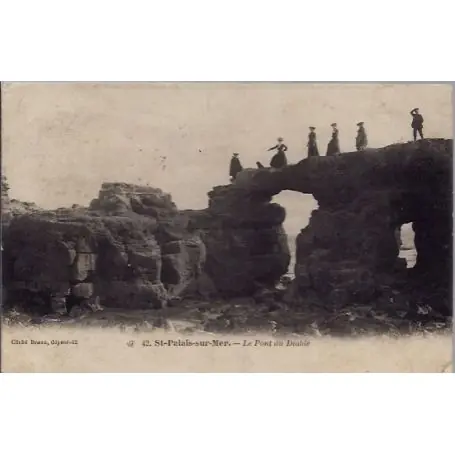 Carte postale 17 - St- Palais-sur-Mer - Le pont du diable - Voyage - Dos divise... Nouveauté