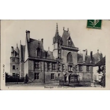 Carte postale 18 - Bourges - Hotel Jacques Coeur - Voyage - Dos divise... Achat Immédiat