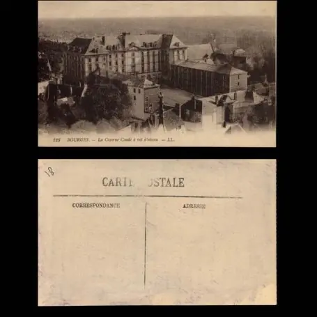 Offre Du Jour Carte postale 18 - Bourges - La Caserne Conde a vol d'oiseau