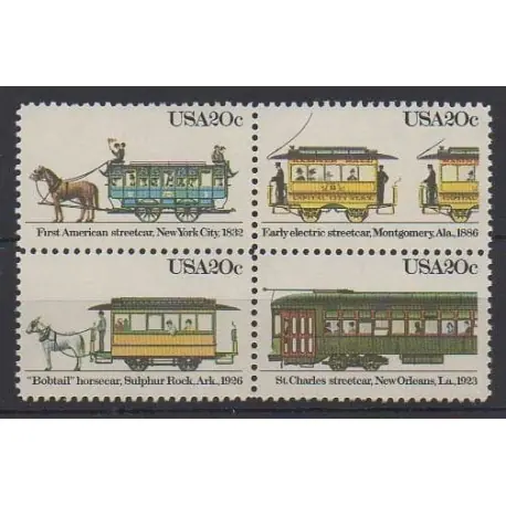 Vente Flash États-Unis - 1983 - No 1501/1504 - Transports