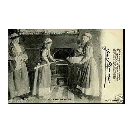 Carte postale 18 - Chanson de J. Rameau - La Fournee de Pain Super Prix