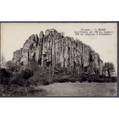 Satisfait Ou Remboursé Carte postale 19 - Bort - Les Orgues - Non voyage - Dos divise...