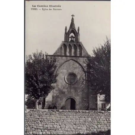 Carte postale 19 - Ussel - Eglise des Penitents - Non voyage - Dos divise... Tendance