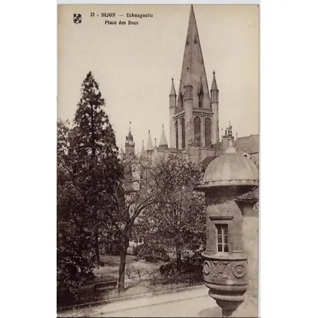 Carte postale 21 - Dijon - Echauguette - Place des Ducs - Non voyage - Dos divise Vente Directe