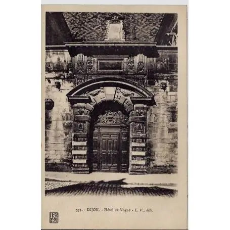 Carte postale 21 - Dijon - Hotel de Vogua« - Non voyage - Dos divise Acheter Direct