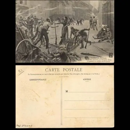 Remise Carte postale 21 - Dijon - La Barricade de la rue Jeannin