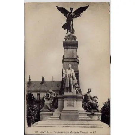 Carte postale 21 - Dijon - Le monument de Sadi Carnot - Non voyage - Dos divise Offre Limitée