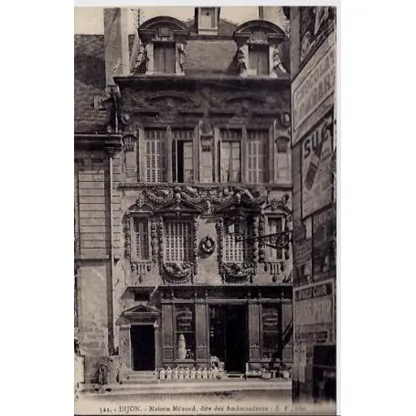Exclusif Carte postale 21 - Dijon - Maison Milsand, dite des Ambassadeurs - Non voyage - Dos divise