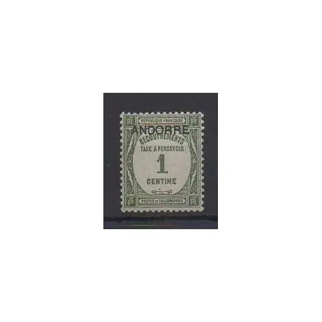 Andorre - Timbres-Taxe - 1931 - No T9 Prix Réduit