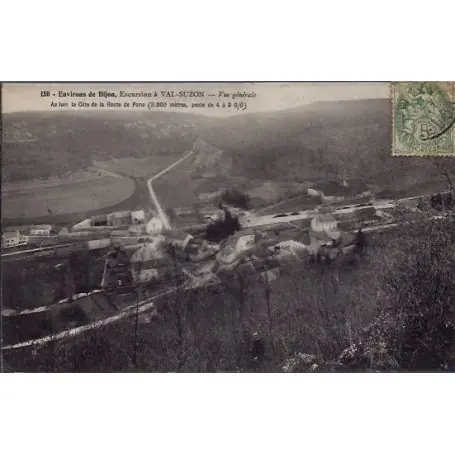 Carte postale 21 - Environs de Dijon - Excursion a Val-Suzon - Vue generale - Voyage - Dos... Offre Limitée
