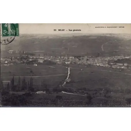 Must-Have Carte postale 21 - Nolay - Vue generale - Voyage - Dos divise...