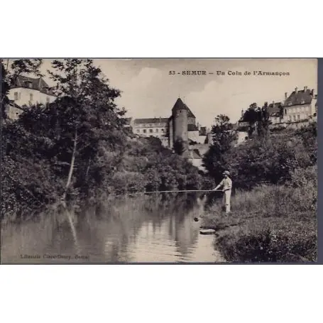 Pas Cher Carte postale 21 - Semur - Un coin de l' Armancon - Voyage - Dos divise...