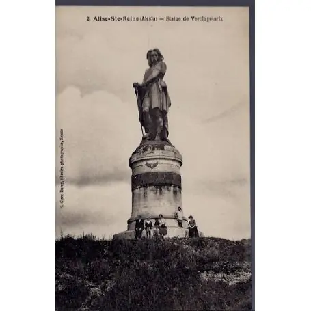 Carte postale 21 -Alise-Ste-Reine - Statue de Vercingetorix - Non voyage - Dos divise... Nouvelle Collection